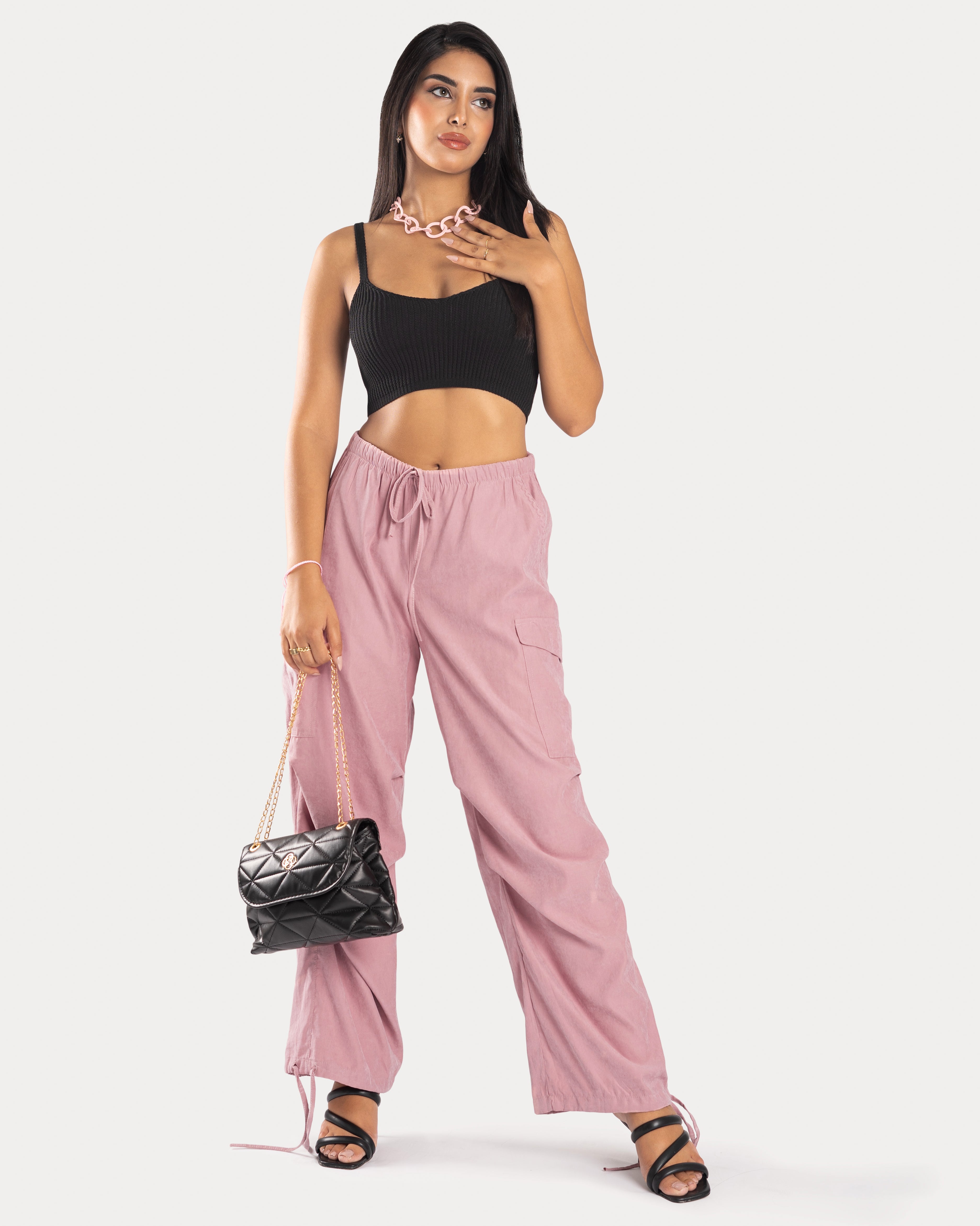 DIVON-Pink-Parachute Pants – Welcome